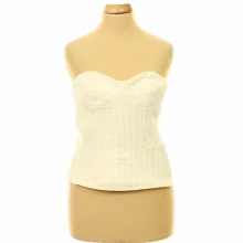 Bershka csíkos corset felső