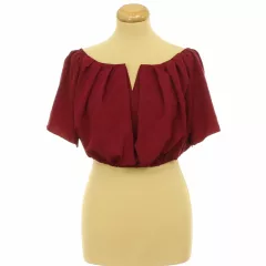 Shein bordó top