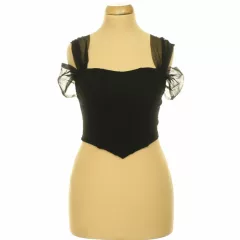 Shein tüllpántos corset top