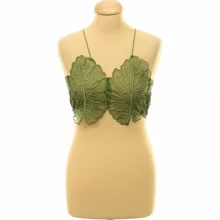 Romwe hímzett organza top