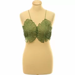 Romwe hímzett organza top