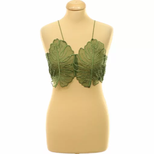 Romwe hímzett organza top