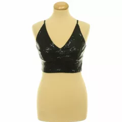 BikBok flitteres fekete top