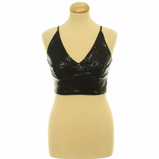 BikBok flitteres fekete top