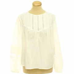 H&M horgolt csipkés fehér blúz
