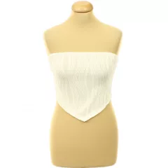 Shein mintás fehér top