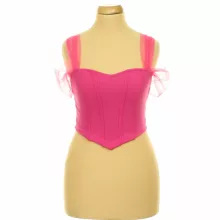 Shein tüllpántos corset top