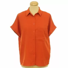 Shein terrakotta színű lezser ing