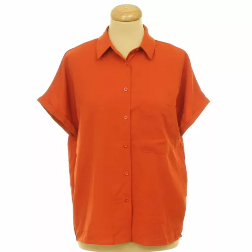 Shein terrakotta színű lezser ing