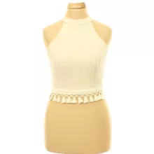 Shein rojtos bézs top