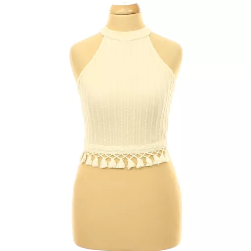 Shein rojtos bézs top