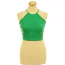 Shein fűzős zöld top