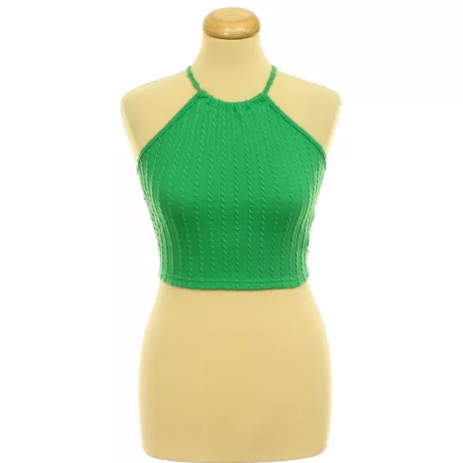 Shein fűzős zöld top