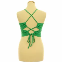 Shein fűzős zöld top