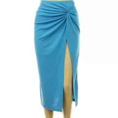 Shein csavart kék szoknya