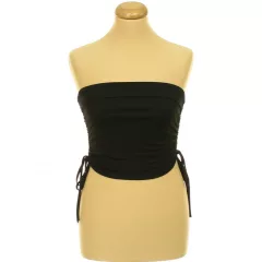 Shein fekete ráncolt top