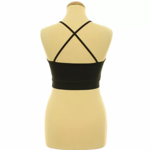 Shein neccbetétes fekete top