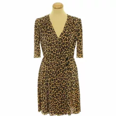 Asos leopárdmintás pliszírozott ruha