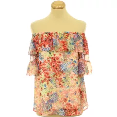 River Island mintás muszlin blúz