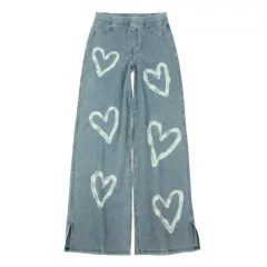 H&M mintás bő szárú nadrág