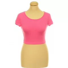 Shein rózsaszín pamut top