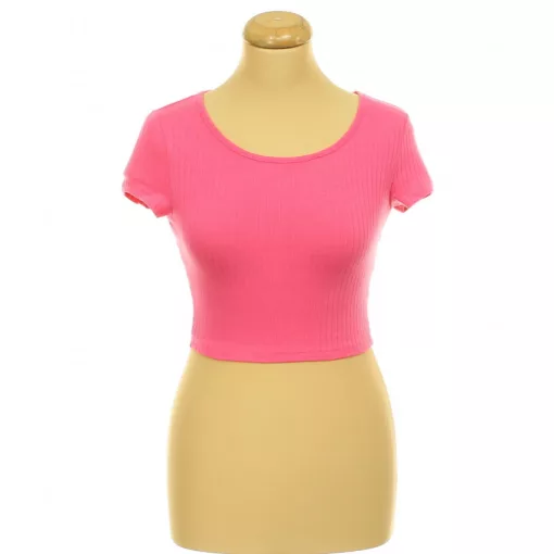 Shein rózsaszín pamut top