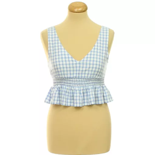 Hollister kockás kék top