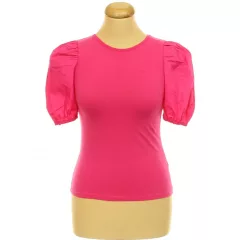 H&M puffos ujjú pink felső