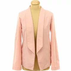 Shein rózsaszín roll-up ujjú blézer