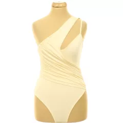 Missguided aszimmetrikus krémszínű body