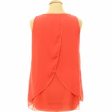 Styleboom mintás korallpiros felső
