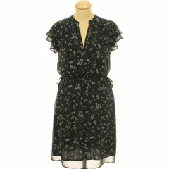 H&M virágmintás fekete ruha