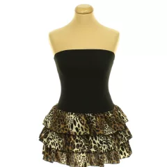 Shein leopárdmintás fekete felső