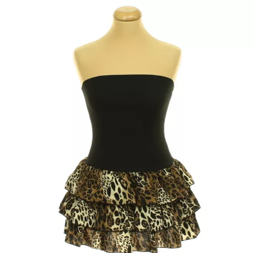 Shein leopárdmintás fekete felső