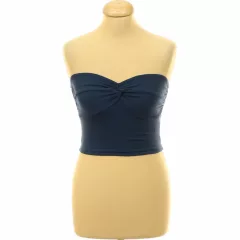 Shein csavart kék top