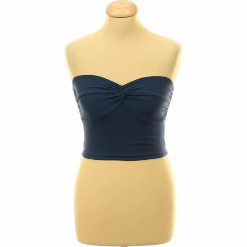 Shein csavart kék top