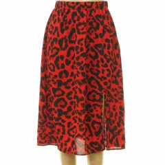 Shein leopárdmintás piros szoknya