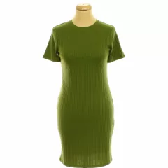 Primark csíkos zöld pólóruha