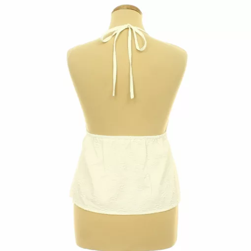 Shein mintás krémszínű top