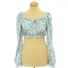 Primark mintás kék top