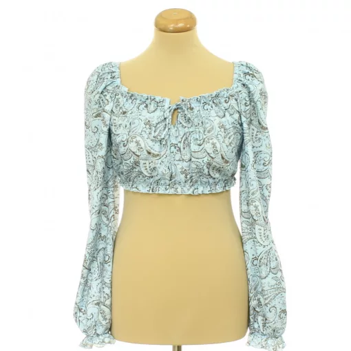 Primark mintás kék top
