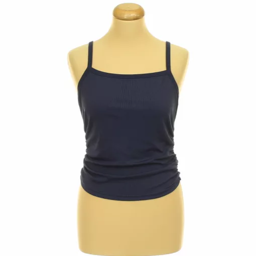 Shein ráncolt kék top