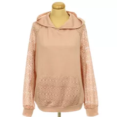 Shein kapucnis áttört mintás felső