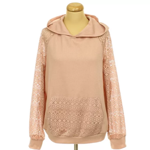 Shein kapucnis áttört mintás felső