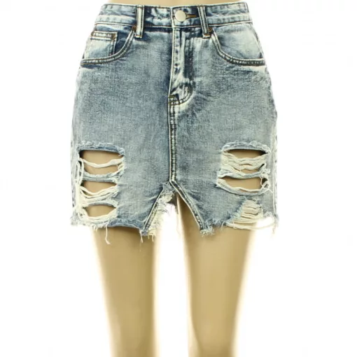 Boohoo szaggatott farmerszoknya