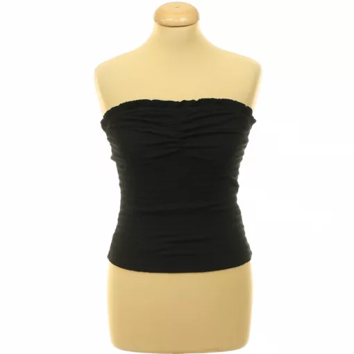 Shein fodros fekete top