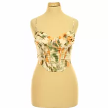 Shein mintás corset top