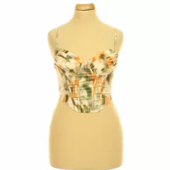 Shein mintás corset top