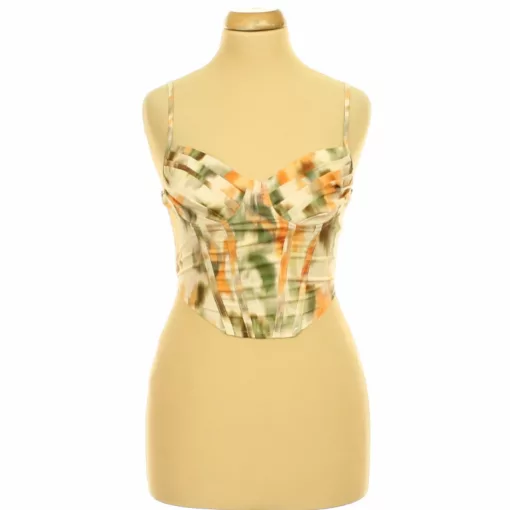 Shein mintás corset top