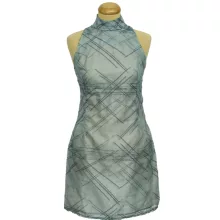 Kék organza ruha